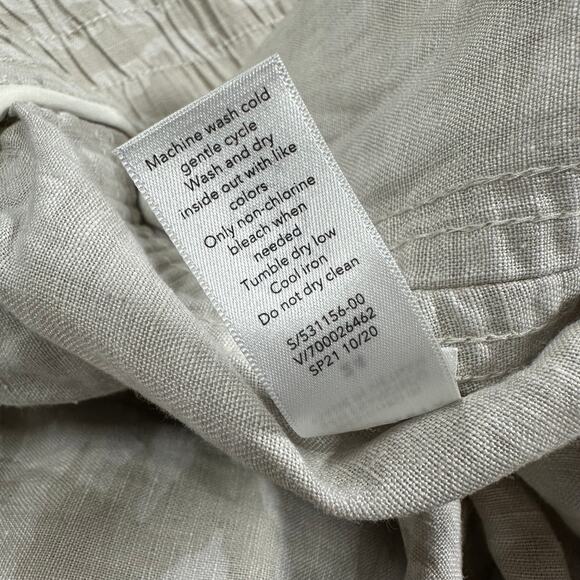 Athleta Cabo Tide Linen Jogger Ivory Camo Women's Size 24 New Without Tags - Picture 7 of 10